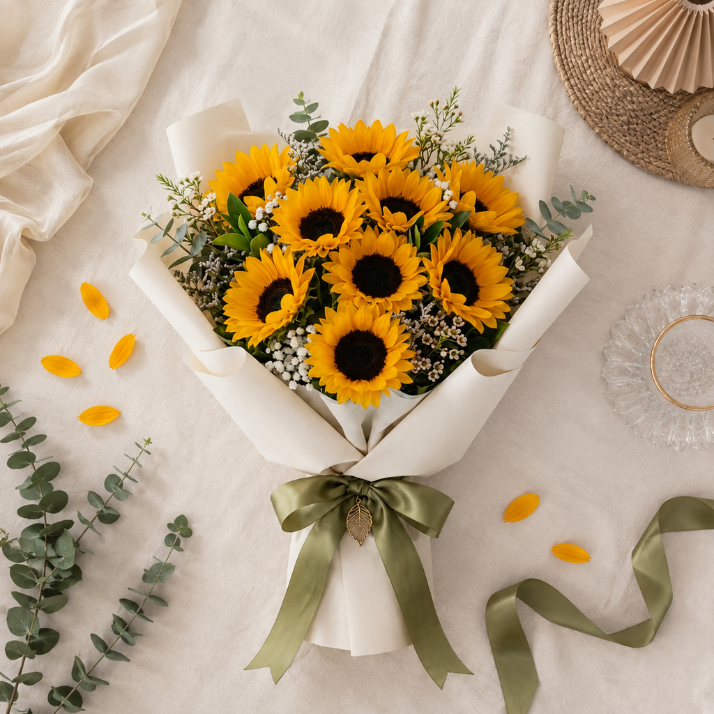 Cheerful Sunflower I'm Sorry Bouquet
