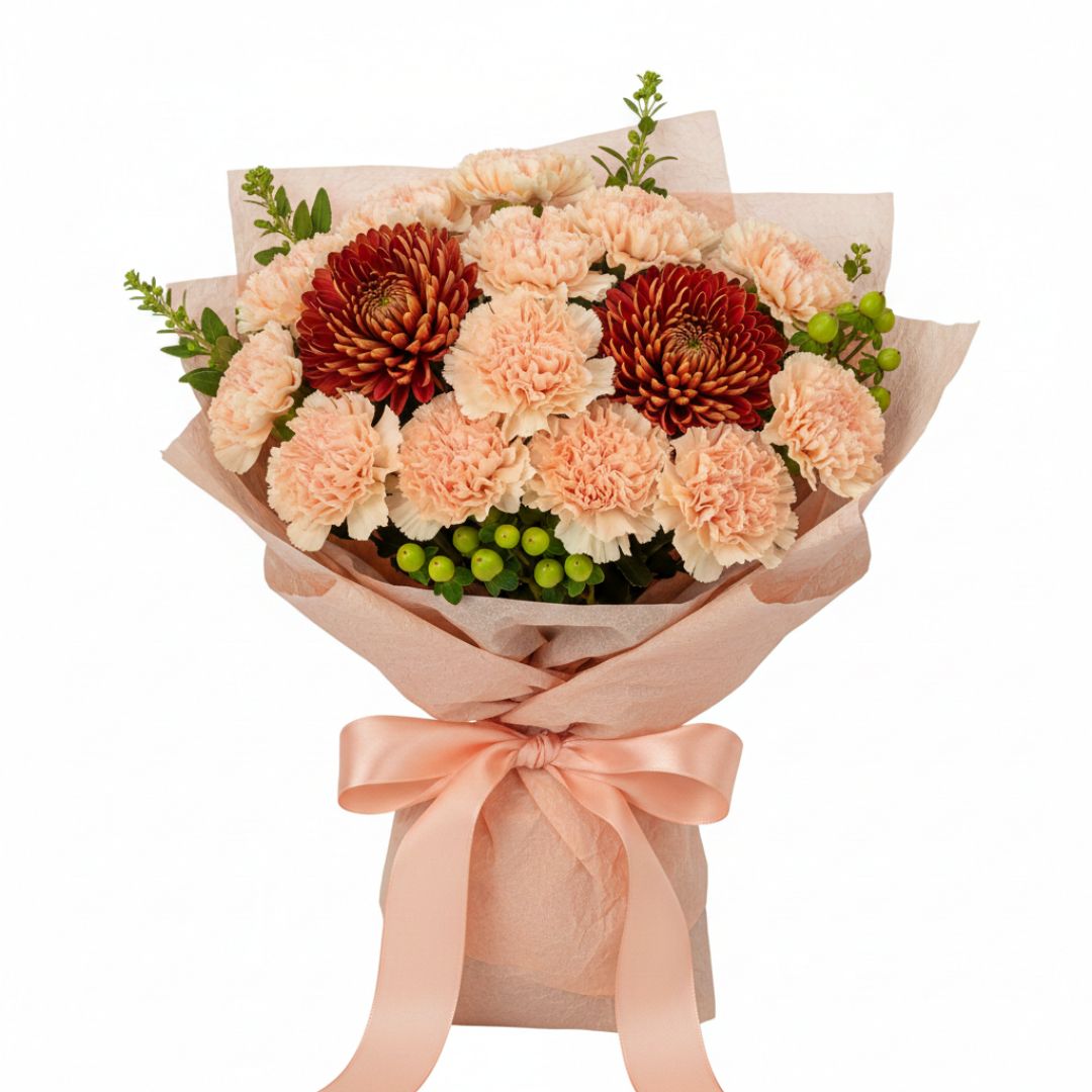 Coral Charm by Black Petals Flowers