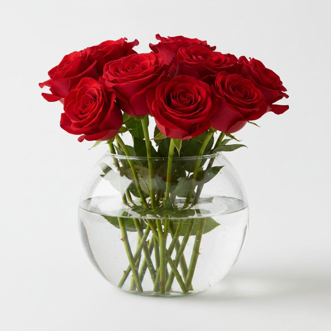 Crimson Embrase Vase