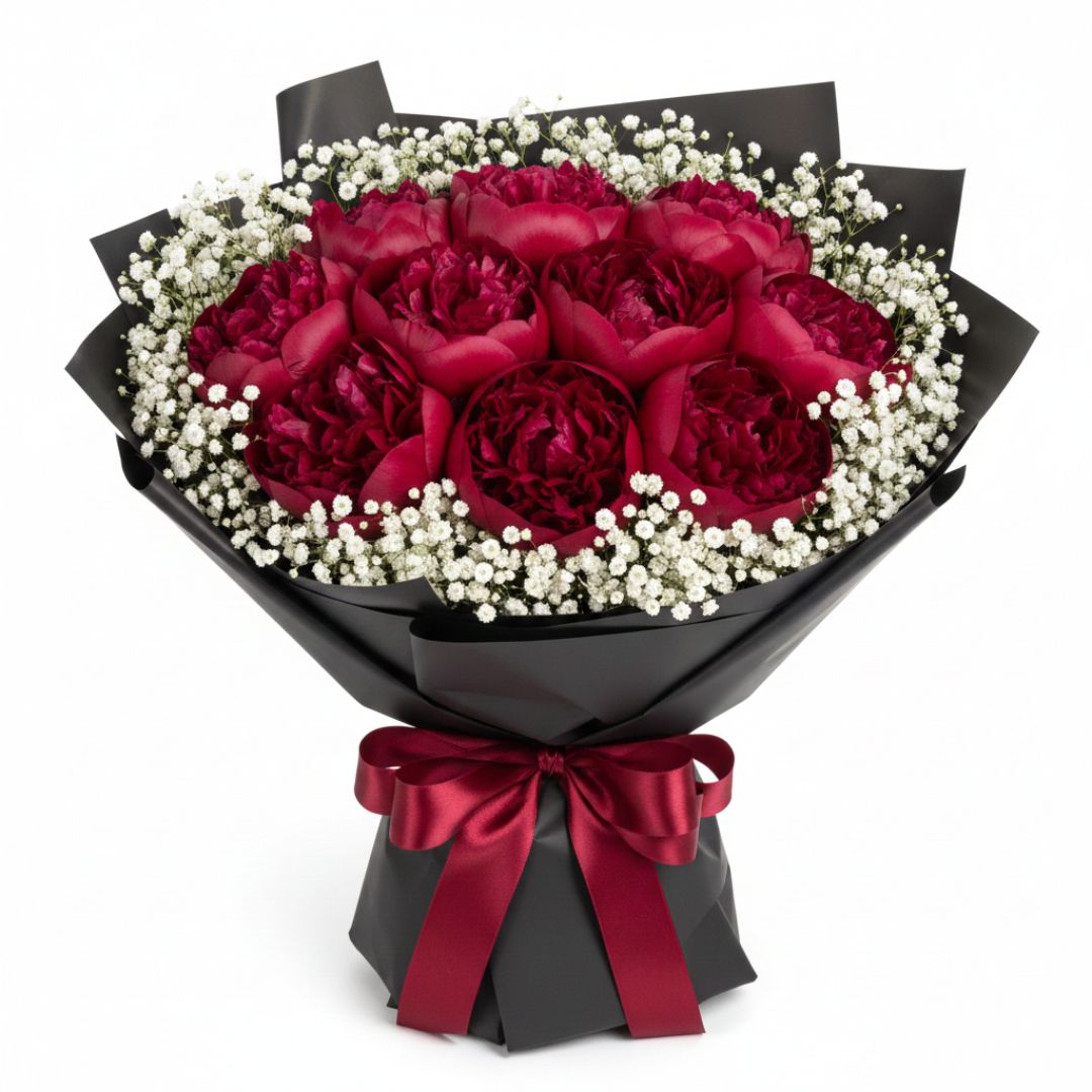 Crimson Halo - Valentine's Special Bouquet