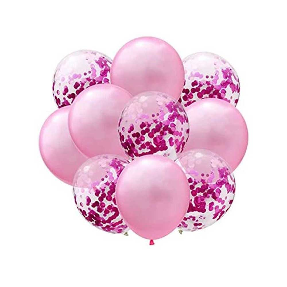 Dark pink Conffeti set of 10
