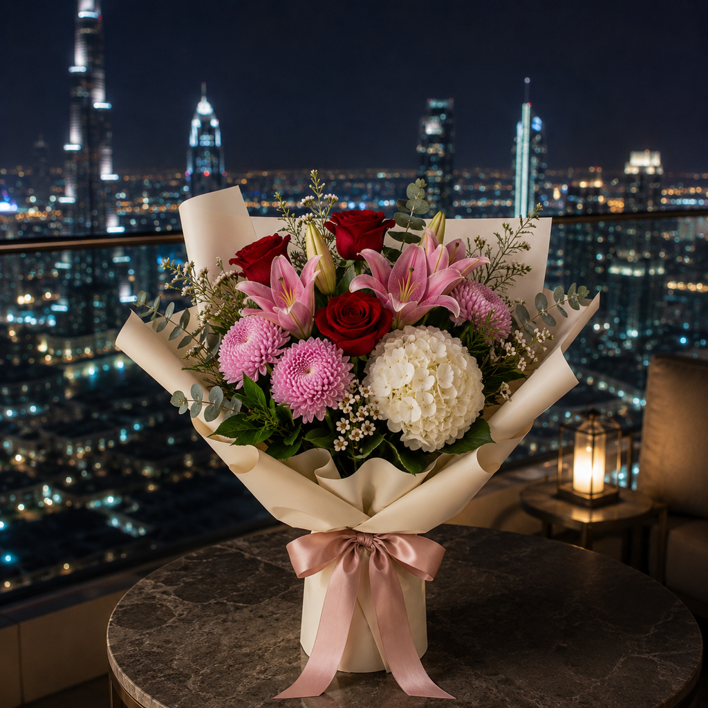 Graceful Purple Tulip Apology Bouquet