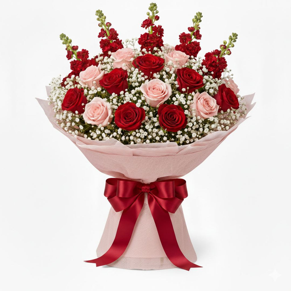Heartstrings - Valentine's Day Special Bouquet by Black Petals Flowers