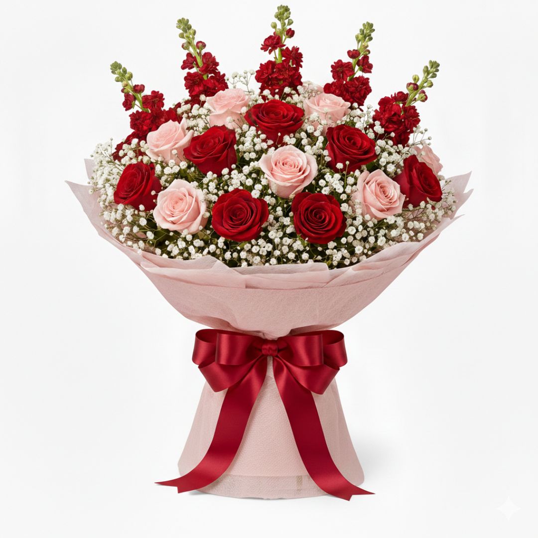 Heartstrings - Valentine's Day Special Bouquet by Black Petals Flowers