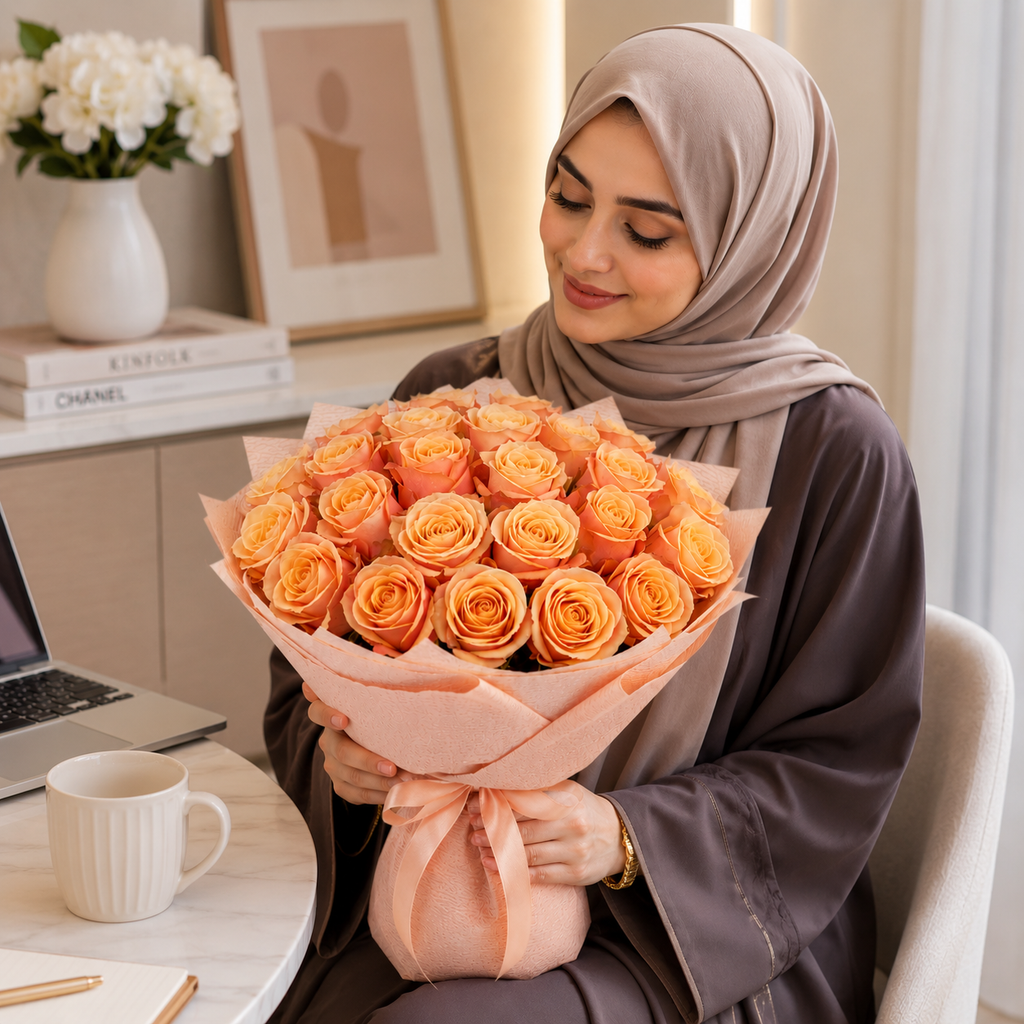 Heartfelt Peach-31 Peach Roses