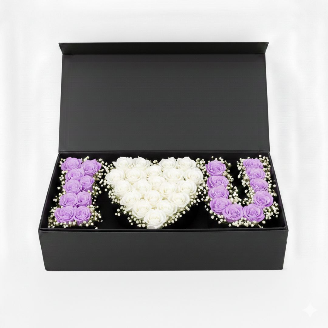 Lavender Heart Love Box