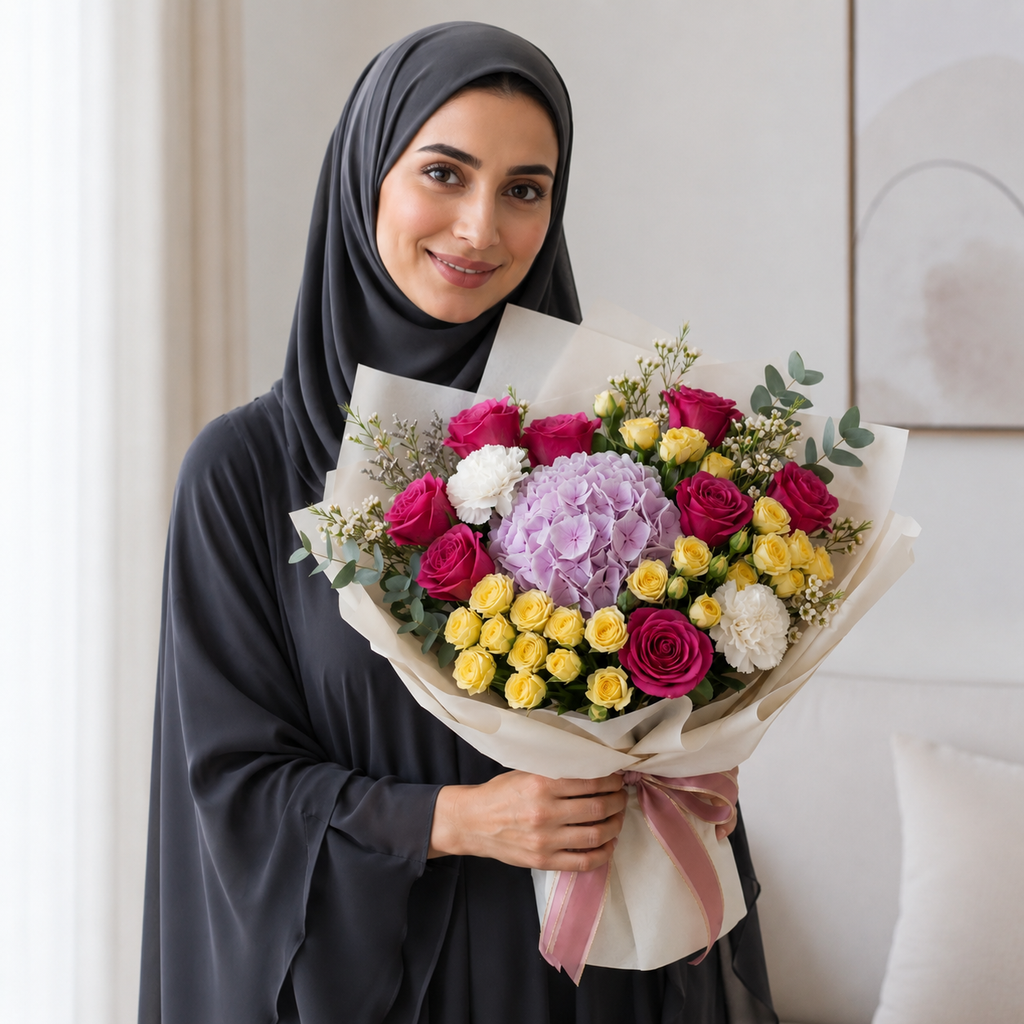Miss You Bouquet with Roses & Hydrangea – photo 6