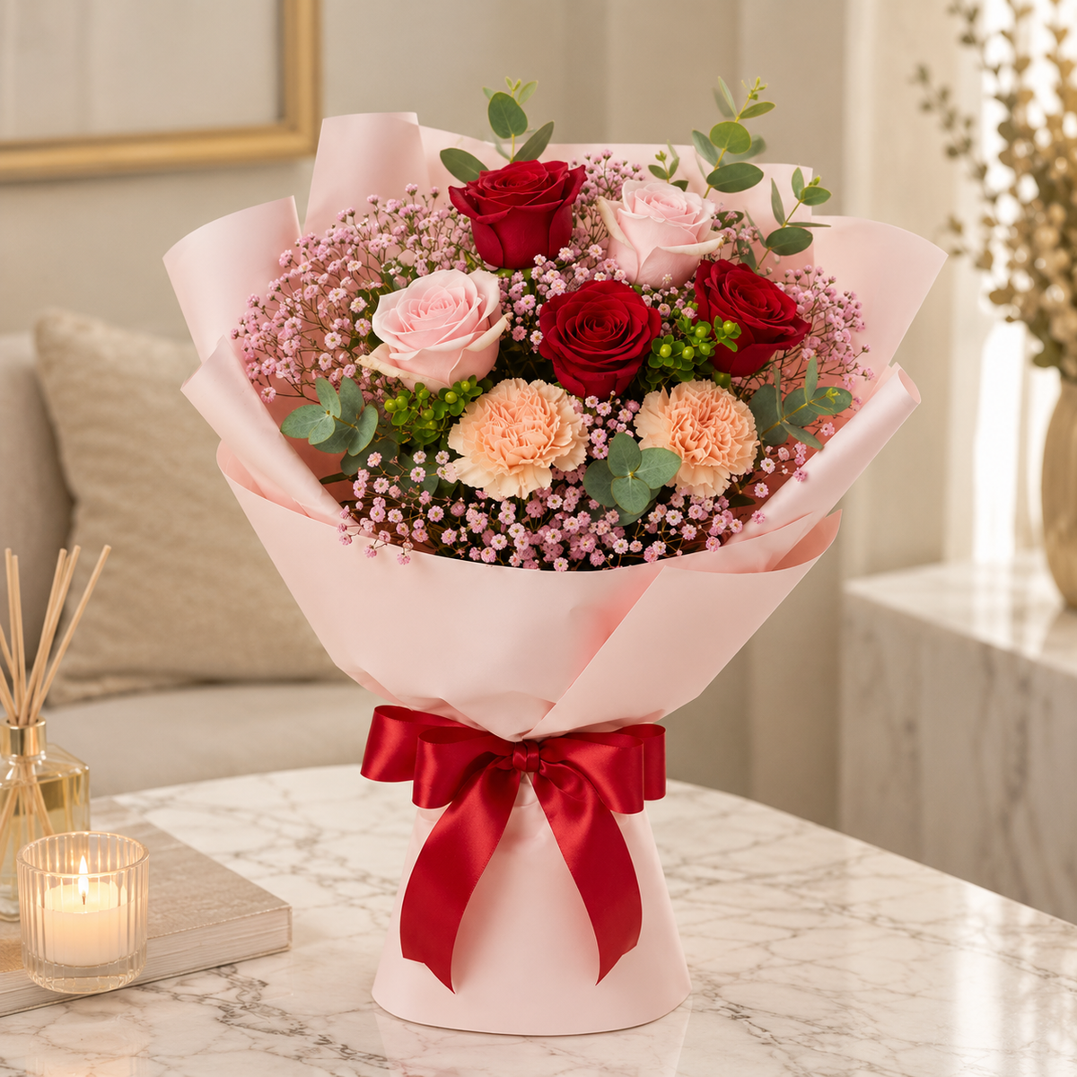 Pink Flame Bouquet