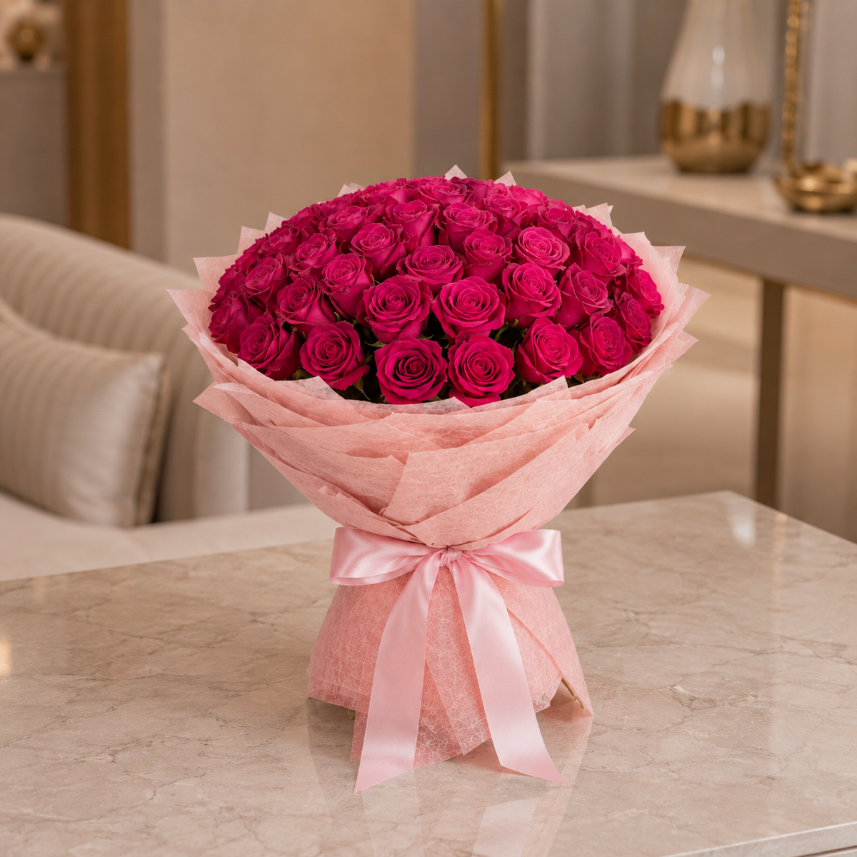 Pink Serenity of 51 Pink Roses