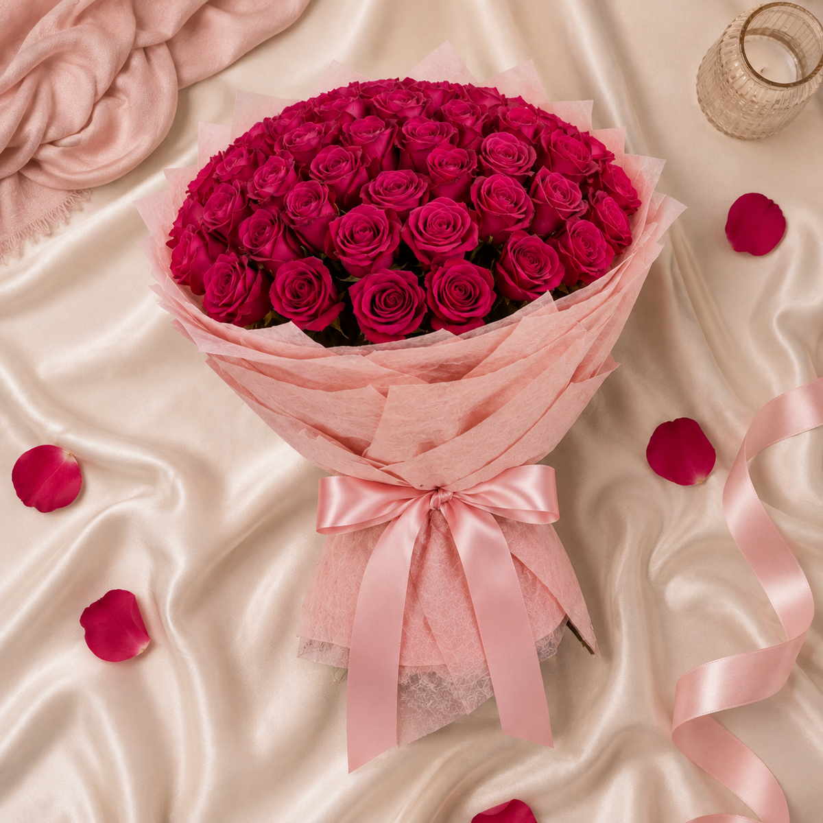 Pink Serenity of 51 Pink Roses