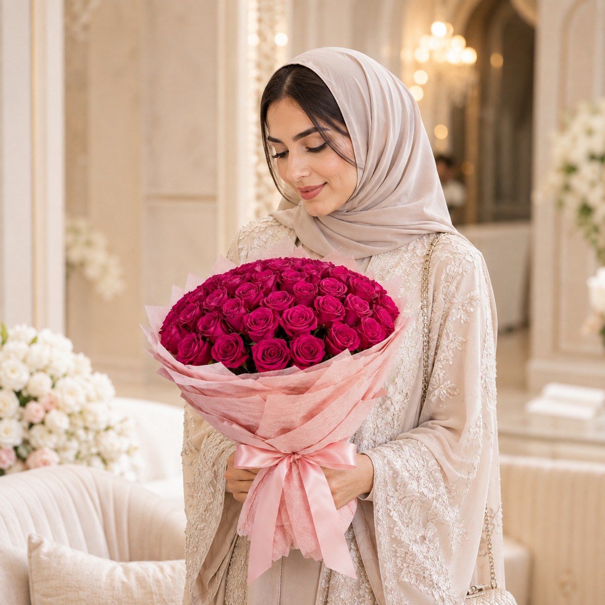 Pink Serenity of 51 Pink Roses