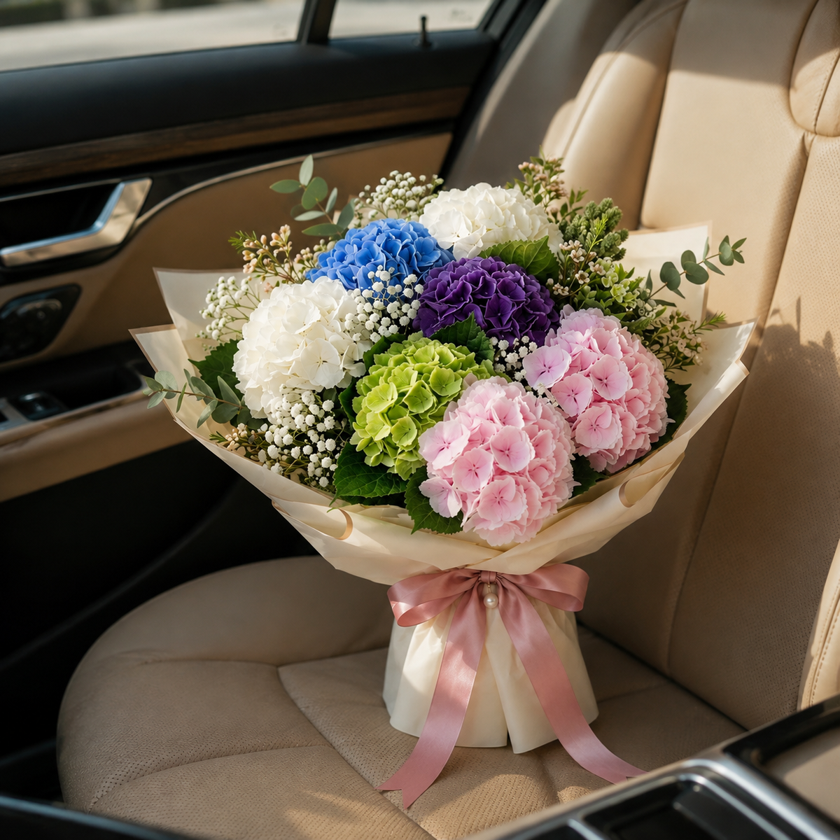 Rainbow Hydrangea Bouquet for a Thoughtful Surprise – photo 5