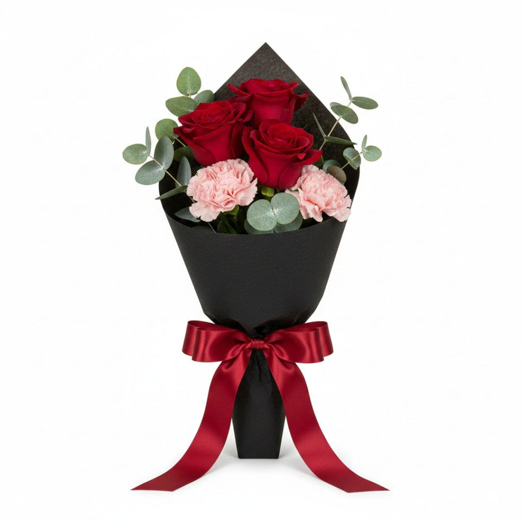 Red Promise Bouquet by Black Petals Flowers