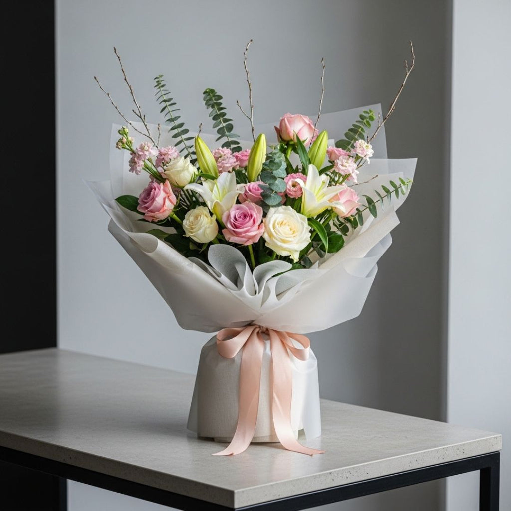 Rosé Luminaire Bouquet