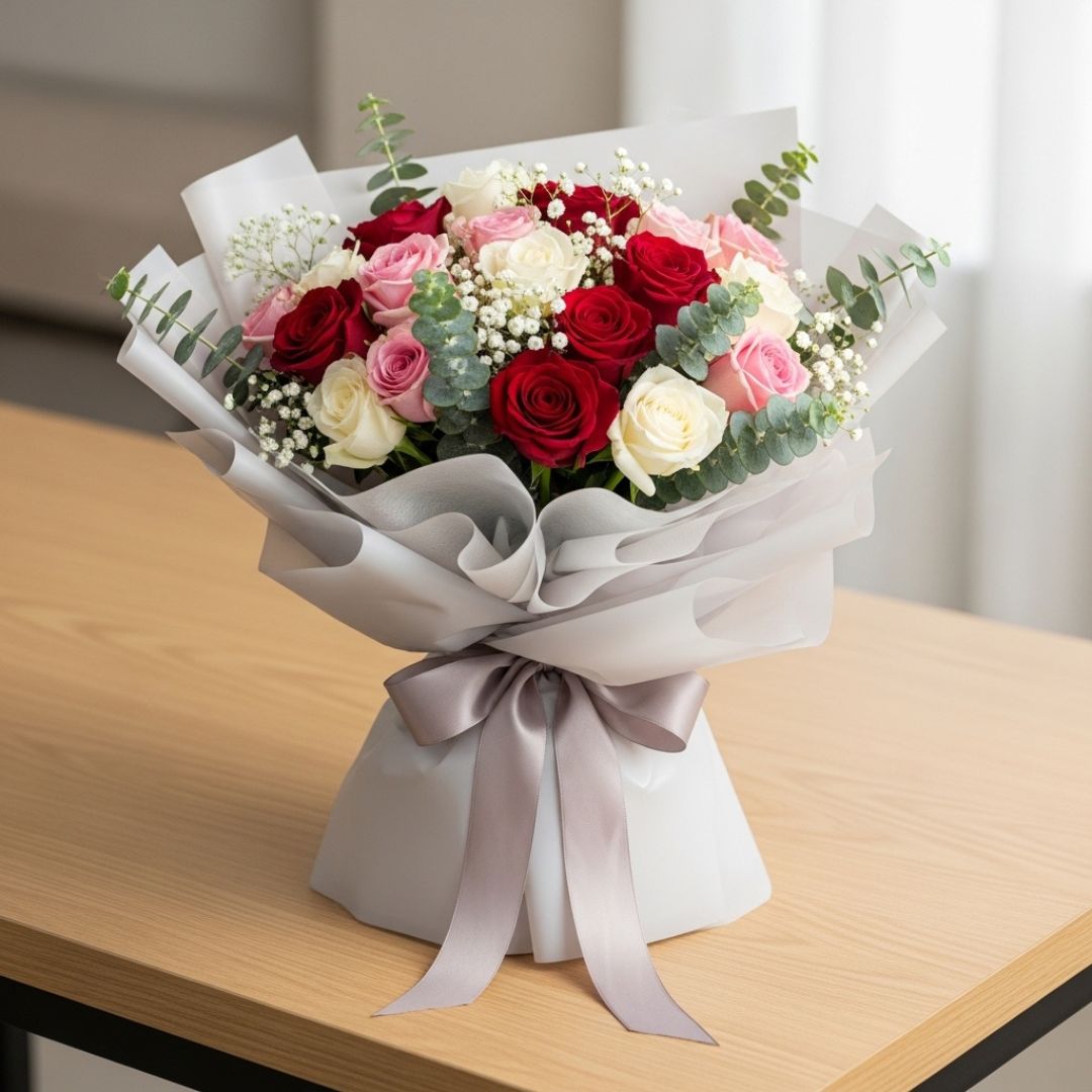 Signature Luxe Bouquet by Black Petals Flowers
