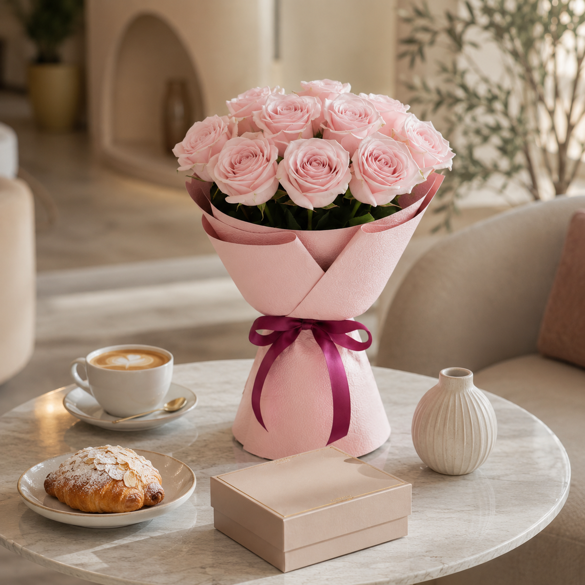 Soft Glow Celebration-11 Light Pink Roses