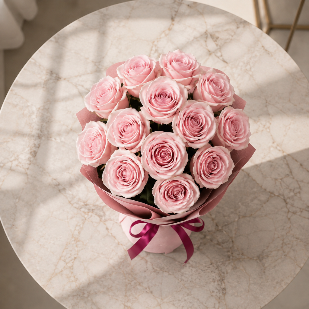 Soft Glow Celebration-11 Light Pink Roses