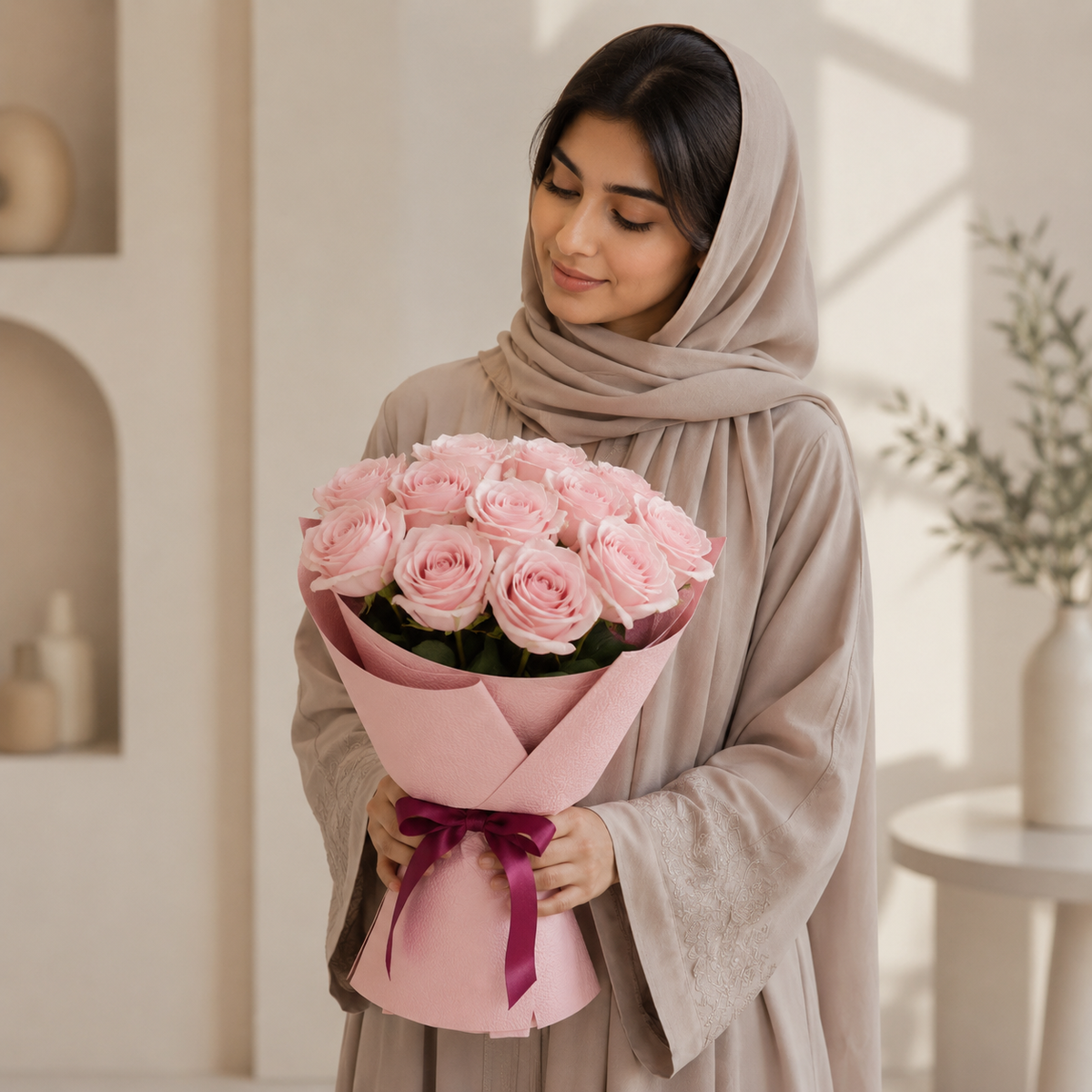 Soft Glow Celebration-11 Light Pink Roses
