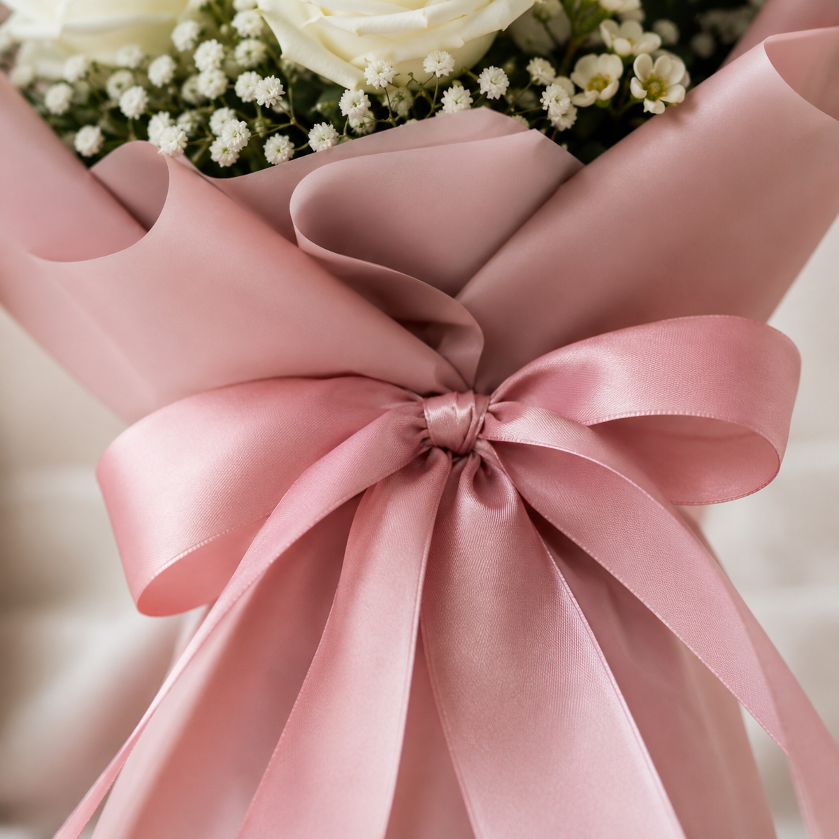 Sorry Bouquet of White Roses