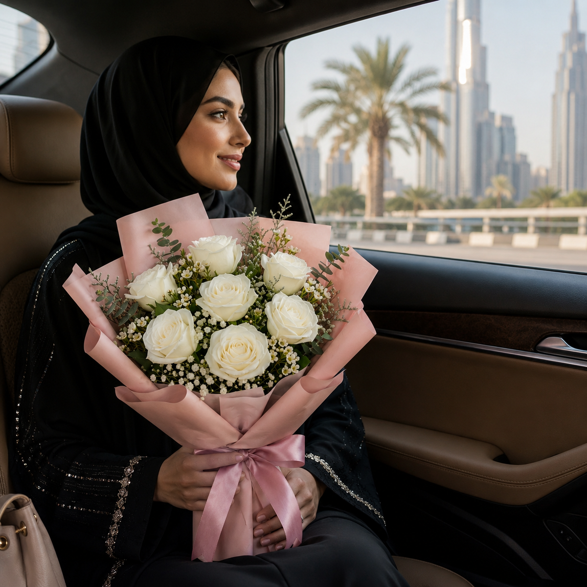 Sorry Bouquet of White Roses