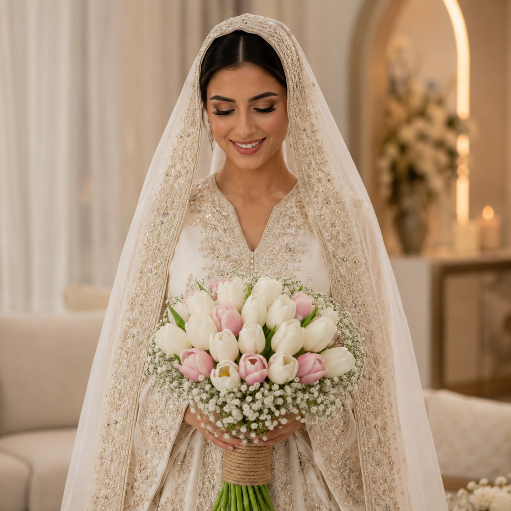 Tulip Vows Bridal Bouquet