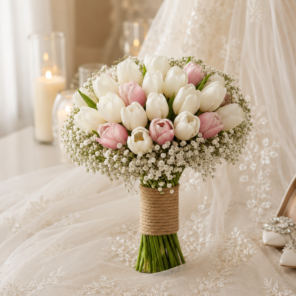 Tulip Vows Bridal Bouquet