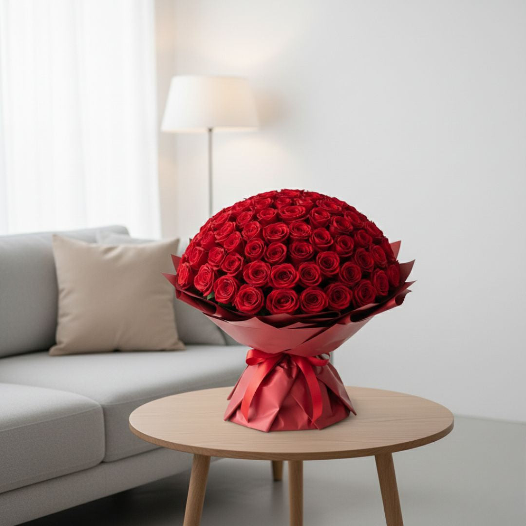 Valentine Magic - 300 Red Roses