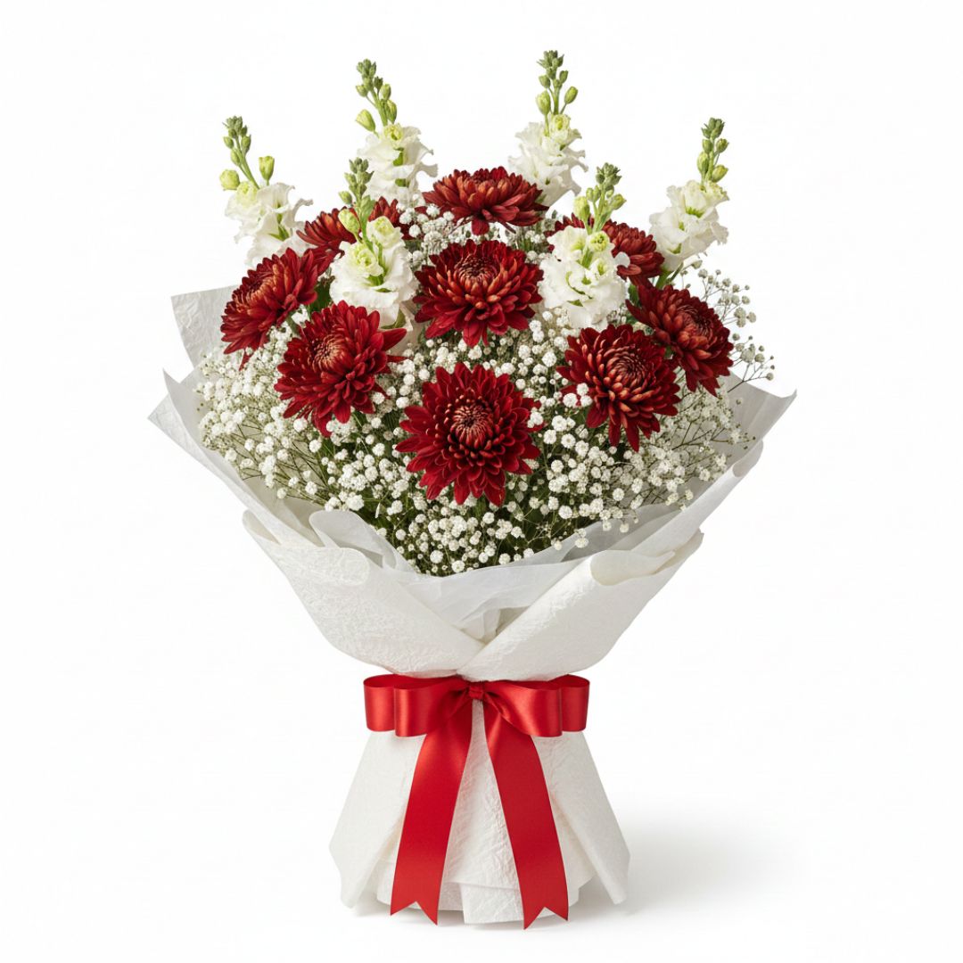 Valentine’s Ruby Kiss by Black Petals Flowers