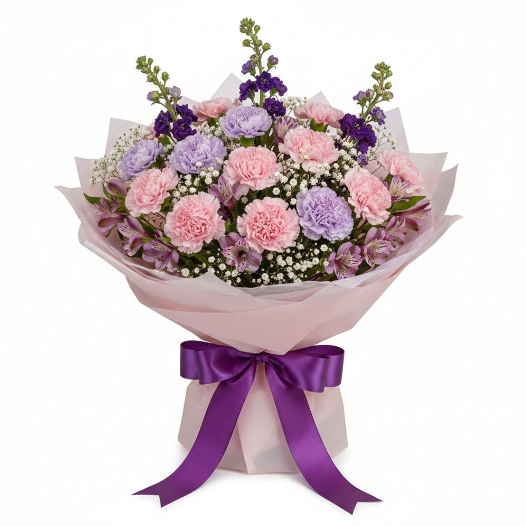 Valentine’s Violet Kiss by Black Petals Flowers