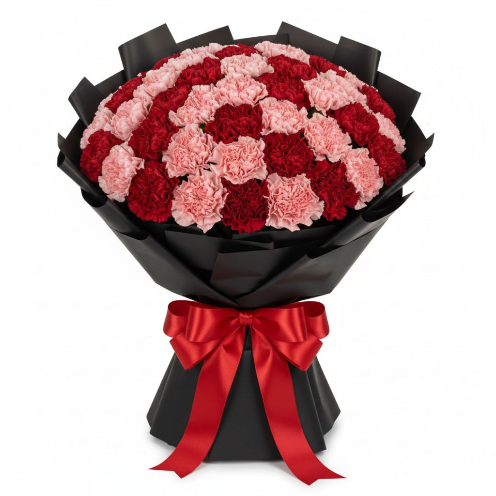 Velvet Kiss – Carnation Bouquet For Her