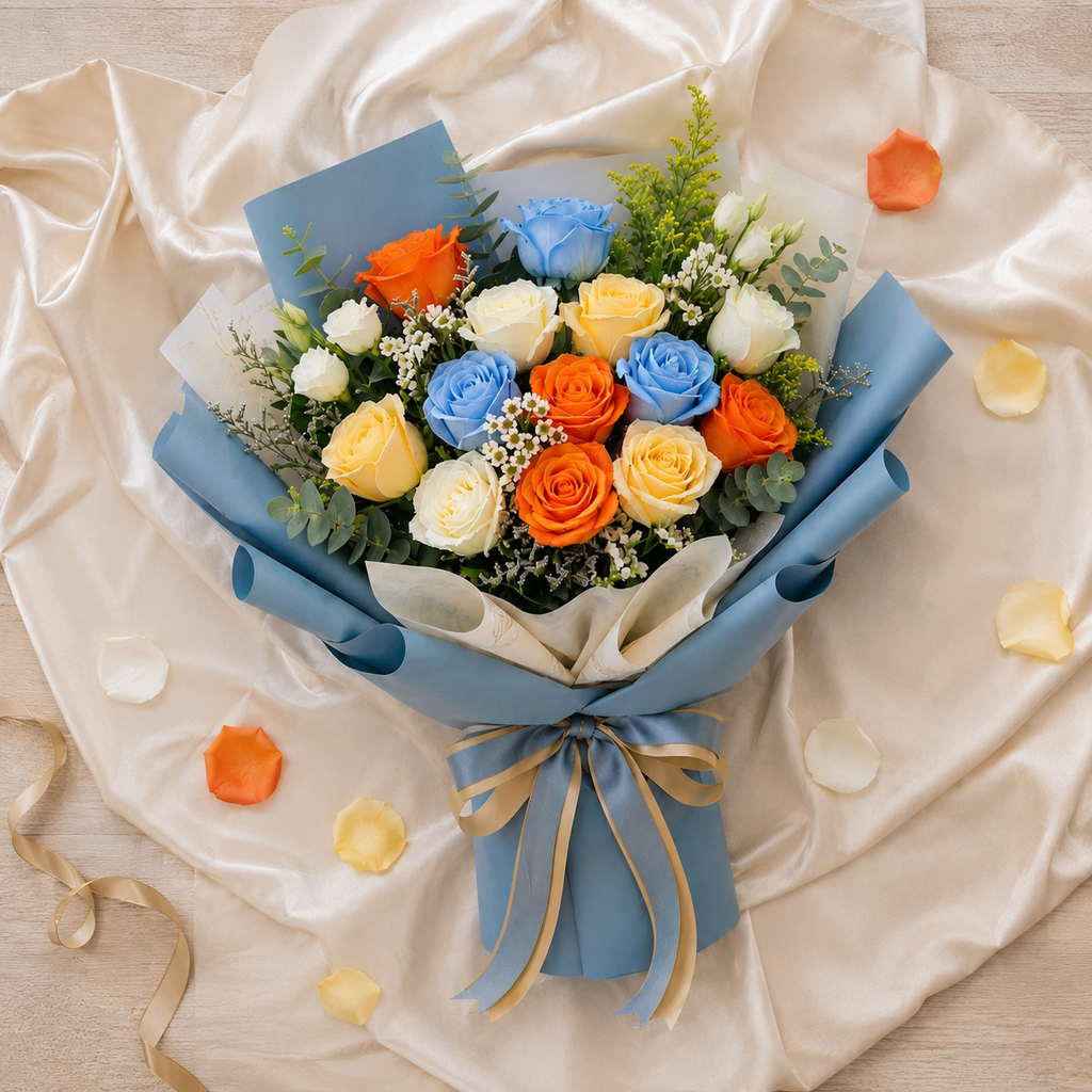 Vibrant Mixed Rose Bouquet to Brighten Any Day – photo 6