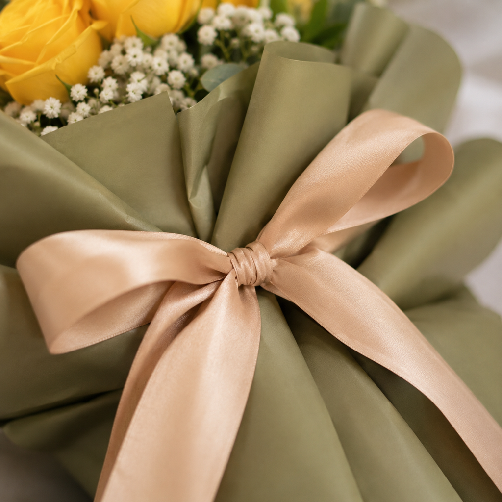 Warm Miss You Gesture with Yellow Roses – photo 5
