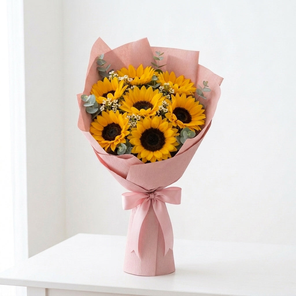 Emirati Women's Day Sunflower Bouquet