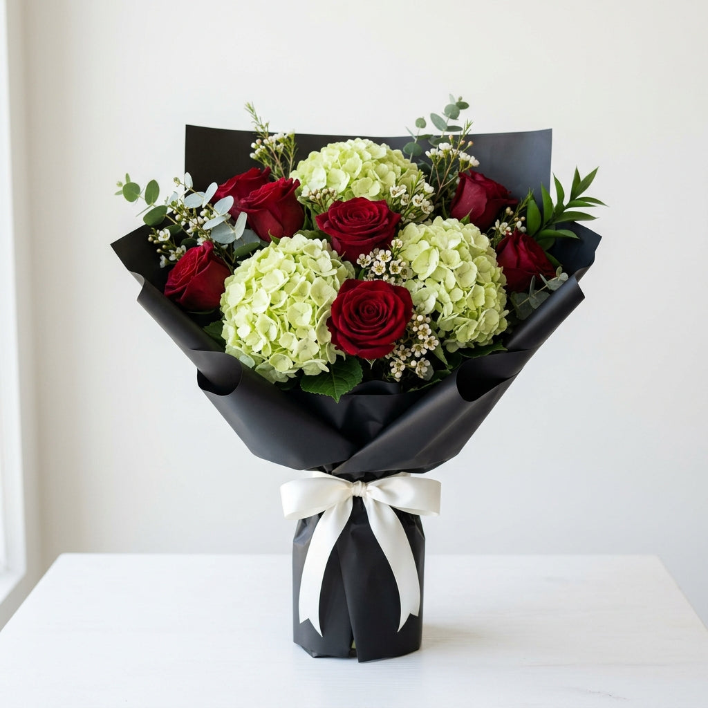 Celebratory UAE National Day Patriotic Red Roses Bouquet