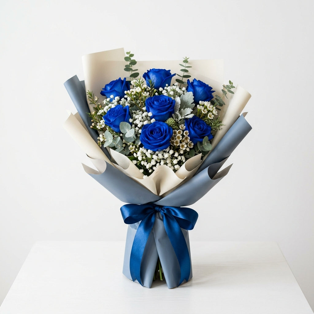Father’s Day Classic Blue Roses Gift Bouquet