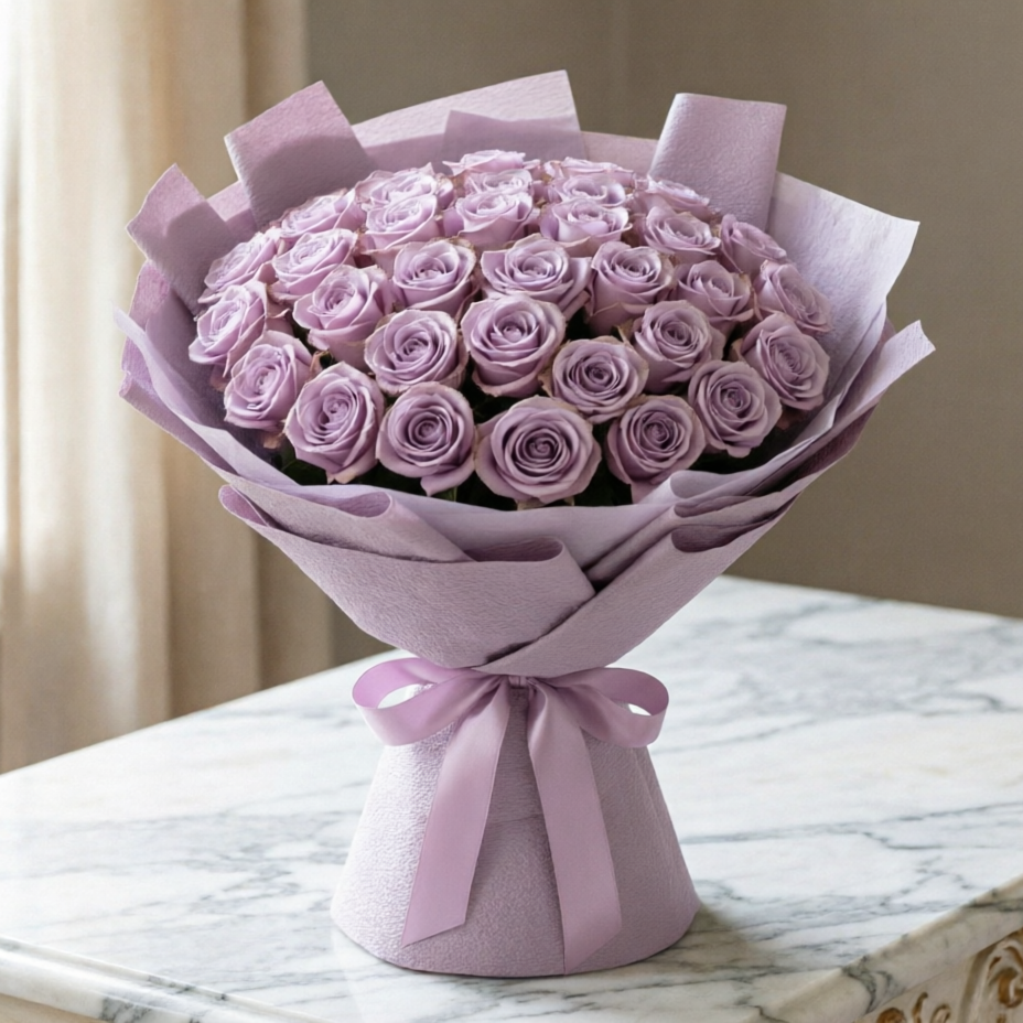 Royal Hug-31 Purple Roses
