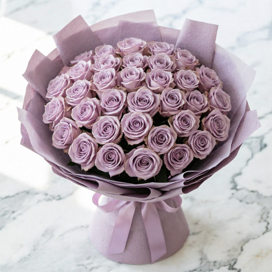 Royal Hug-31 Purple Roses