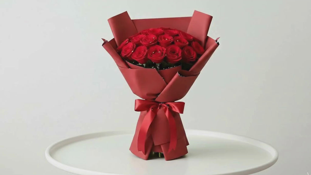 The Love Bouquet of 21 Red Roses